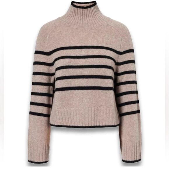 Reformation Brooke Cashmere Cropped Turtleneck Sweater Size X- Small - Picture 3 of 3
